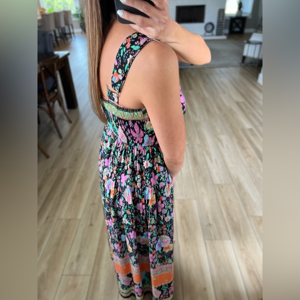 Black Floral Dress - Size Small - Picture 7 of 17